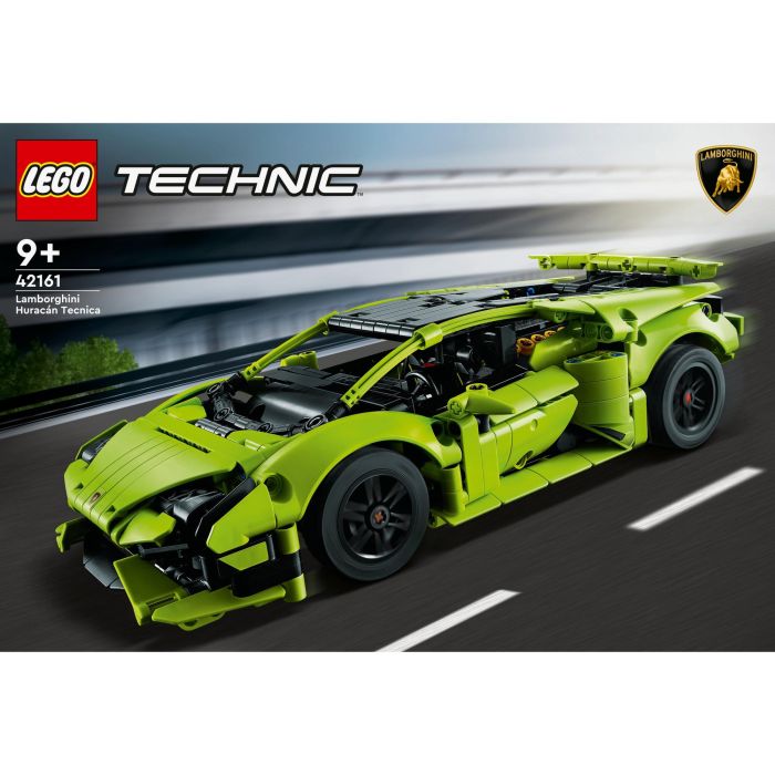 LEGO 42161 Lamborghini Huracán Tecnica Technic, réplica detallada de superdeportivo con motor V10, puertas abatibles, dirección. Edad +9 años 11