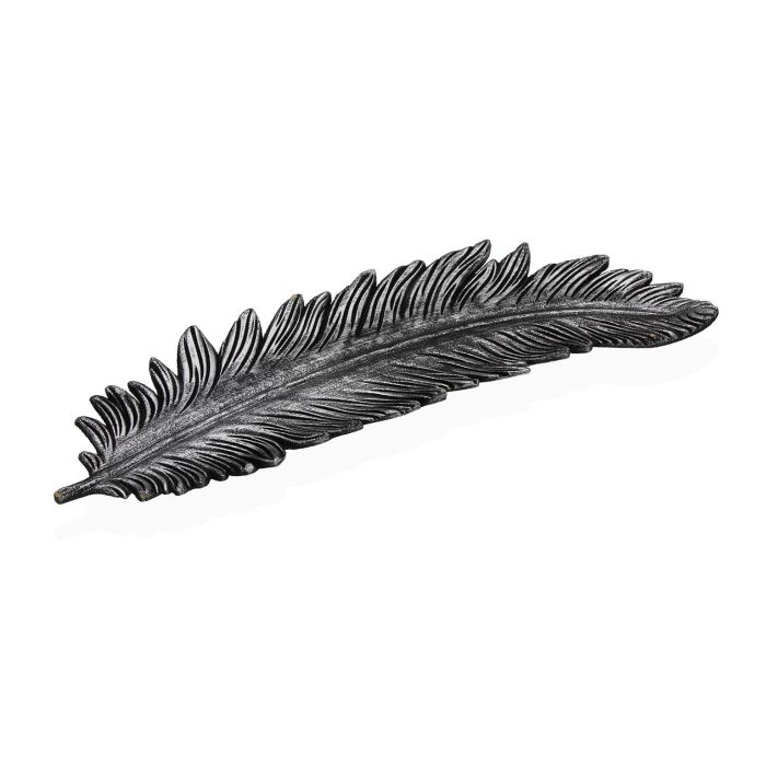 Centro de Mesa Pluma Plata Versa 19x3x60 cm Madera MDF (4 Unidades) Centro de Mesa Pluma Plata Versa 19x3x60 cm Madera MDF (4 Unidades)