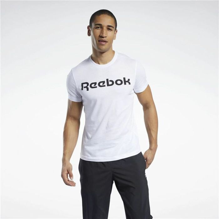 Camiseta de Manga Corta Hombre Reebok Graphic Series Linear Logo Blanco 2XL 5 Camiseta de Manga Corta Hombre Reebok Graphic Series Linear Logo Blanco 2XL 5