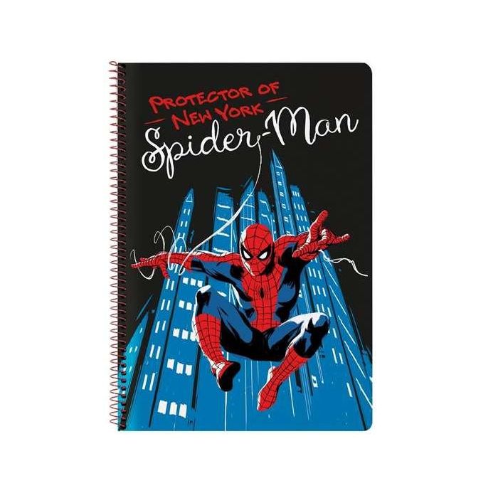 Cuaderno Espiral Safta Folio 80 H 60 gr Cuadro 4 mm Tapa Extradura Spider-Man Hero 2 Cuaderno Espiral Safta Folio 80 H 60 gr Cuadro 4 mm Tapa Extradura Spider-Man Hero 2