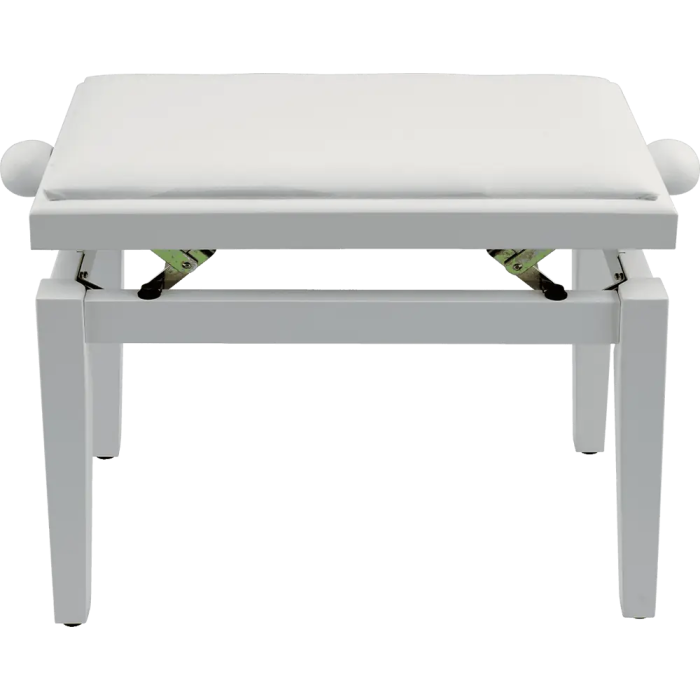 QUIKLOK Banqueta Piano Deluxe PB100 Madera Blanca Mate Imitación Cuero Ajustable 2 QUIKLOK Banqueta Piano Deluxe PB100 Madera Blanca Mate Imitación Cuero Ajustable 2