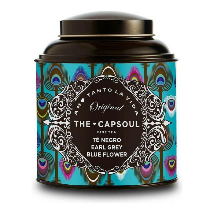 The Capsoul Té Negro Earl Grey Blue Flower 100g a Granel con Bergamota y Pétalos de Aciano - Sabor Intenso y Aroma Único The Capsoul Té Negro Earl Grey Blue Flower 100g a Granel con Bergamota y Pétalos de Aciano - Sabor Intenso y Aroma Único