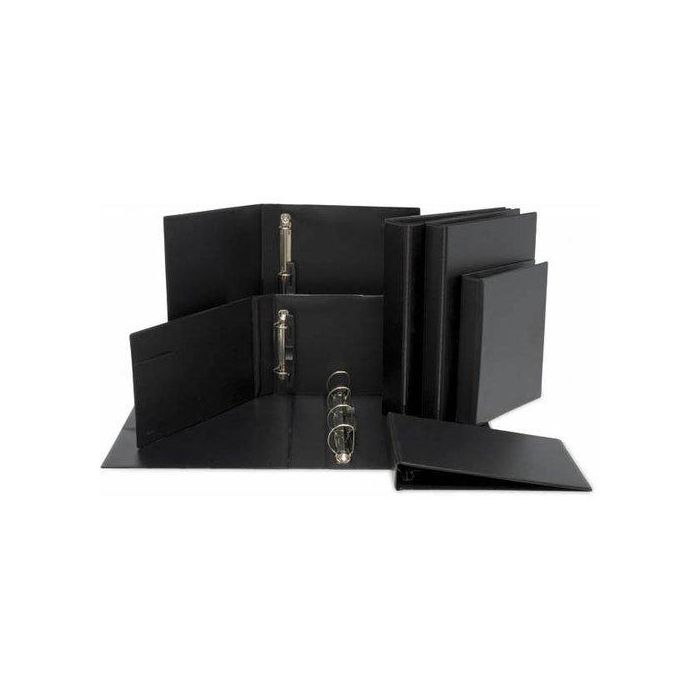 GRAFOPLAS Carpeta PVC 2 anillas 40mm folio negro
