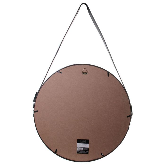 Home Deco Factory Espejo Lounge con Asa Negra, Diámetro 50 cm 2