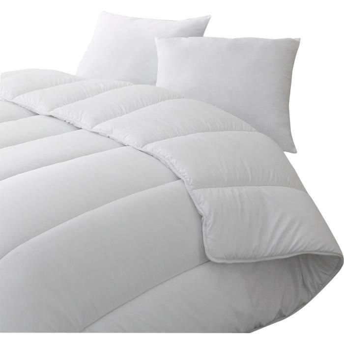 Blanreve Edredón Cálido Anti-ácaros Percale 100% Algodón Relleno Poliéster Fibras Huecas 350g/m² 240x260cm Certificado Oeko-Tex 3