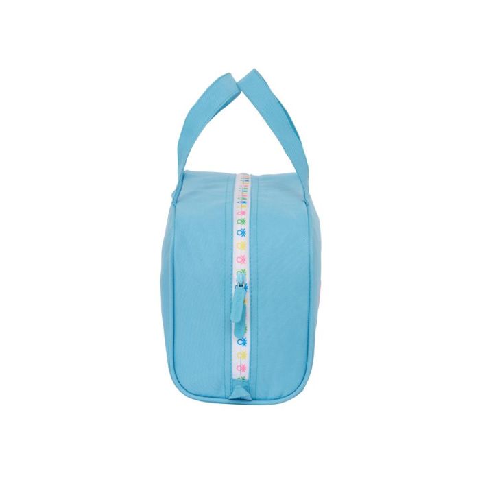 Neceser Escolar Benetton Spring Azul cielo 31 x 14 x 19 cm 2