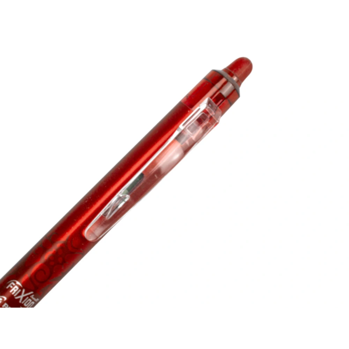 Pilot Bolígrafo Tinta Borrable Frixion Clicker 0.7 Rojo (Set de 12) Punta de Bola Retráctil Grip Antifatiga (Set de 12) 4