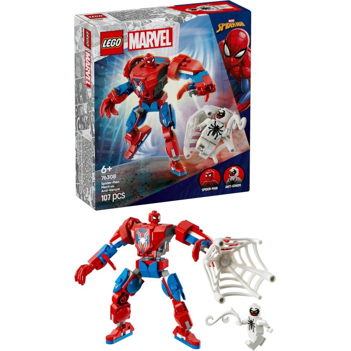 Lego Juego de Construcción Armadura Robótica de Spider-Man vs Anti-Venom Marvel para +6 años 13