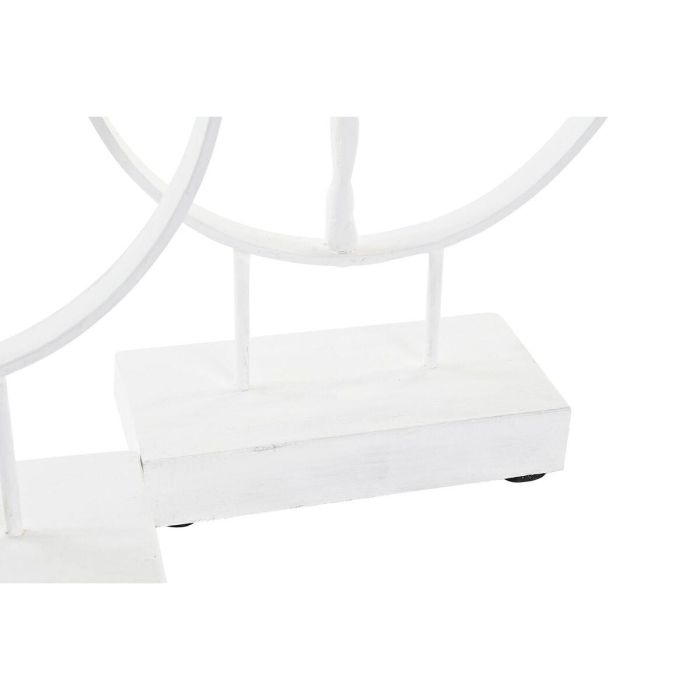 Figura Moderno DKD Home Decor Blanco 9 x 33 x 23 cm (2 Unidades) 1