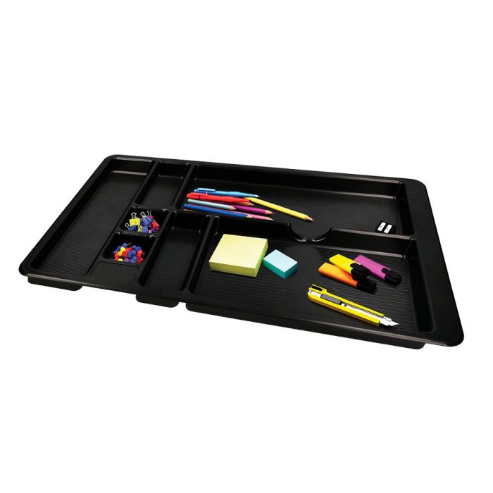 Bandeja Organizadora Q-Connect De Cajones Color Negro 364x225x21 mm 4