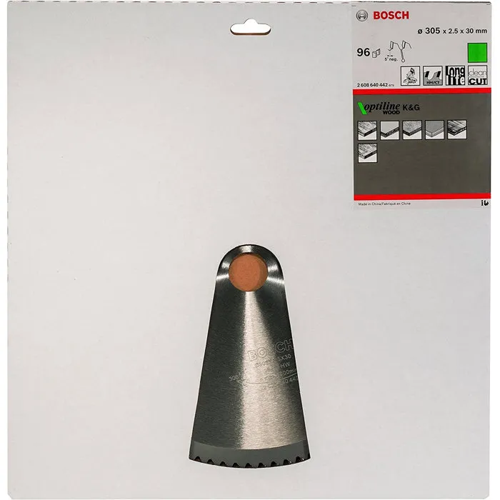 Bosch Hoja de Sierra Circular Profesional 305 x 30 x 2,5 mm (96 dientes) Carburo para Madera 2