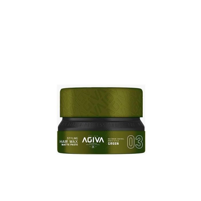 Agiva Hair Styling Hair Wax Matte Paste Green 03 155 mL Nuevo Formato Agiva