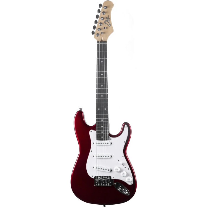 EKO ST100 Guitarra Eléctrica Formato 3/4 Tipo Strat - Roja Cromo 1