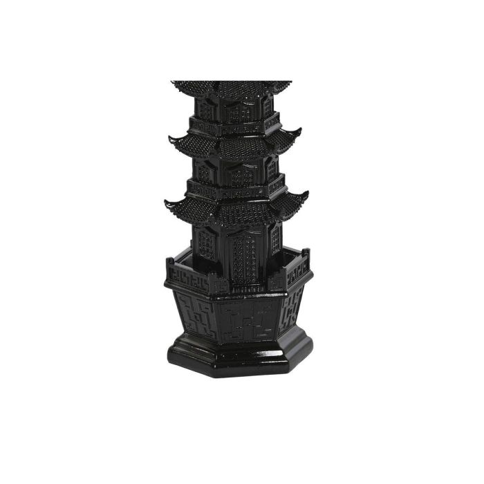 DKD Home Decor Pagoda Decoración Oriental de Resina Negra. Dimensiones: Ancho 9 cm, Largo 9 cm, Alto 41 cm. Peso 1 kg. 2 DKD Home Decor Pagoda Decoración Oriental de Resina Negra. Dimensiones: Ancho 9 cm, Largo 9 cm, Alto 41 cm. Peso 1 kg. 2