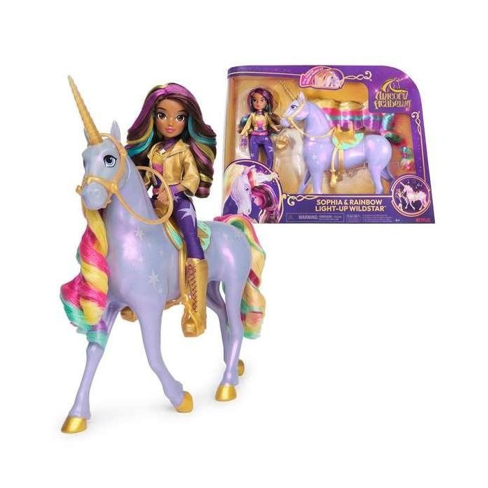 SPIN MASTER UNICORNIO CON FUNCIONES 28 CM WILDSTAR + MUÑECA 24 CM Unicorn Academy 5 SPIN MASTER UNICORNIO CON FUNCIONES 28 CM WILDSTAR + MUÑECA 24 CM Unicorn Academy 5