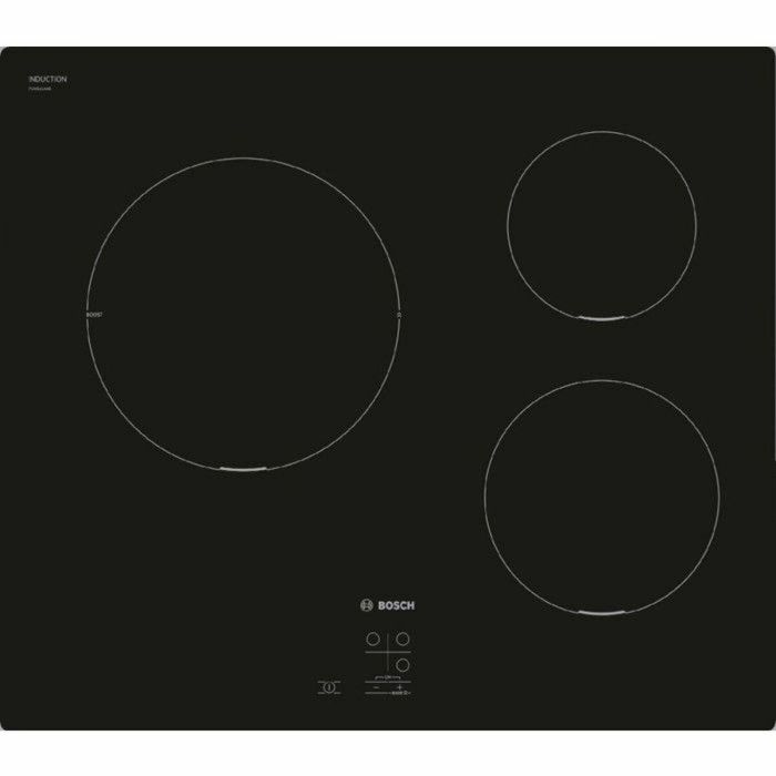 Bosch Placa de inducción Serie 2 PUC611AA5E, 3 quemadores, 52,2 x 59,2 x 5,1 cm, Negro Bosch Placa de inducción Serie 2 PUC611AA5E, 3 quemadores, 52,2 x 59,2 x 5,1 cm, Negro