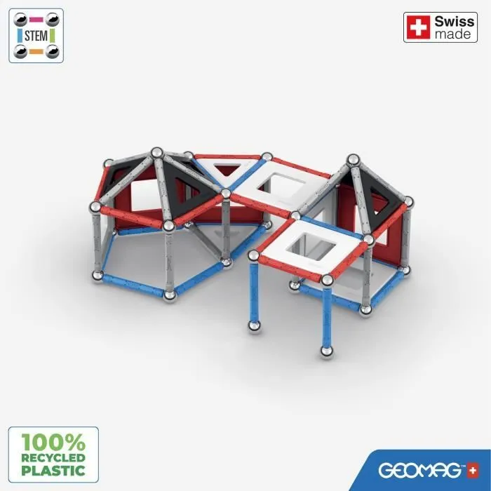 Geomag Juego de Construcción Magnético Paneles Clásicos Cohete de la NASA GEO0871772008088 103 Piezas Magnético A partir de 3 Años 3