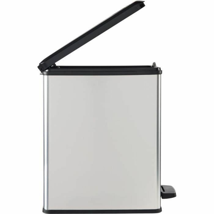 Curver CUR3253922339070 Papelera Slim Bin 25L Diseño Compacto Gris Metalizado 41x27x55 cm 1