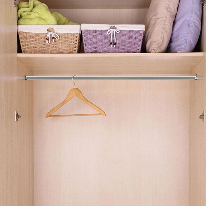 Cintacor Soporte Armario Ovalado Blanco Entre-Paredes (2 uds) 2