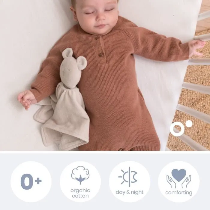 Doomoo Edredón Bebé You&Me - Reversible y Reconfortante - Provisto de 2 Cuerpos para Transportar el Olor de los Padres, Beige - DOO5400653010275 1