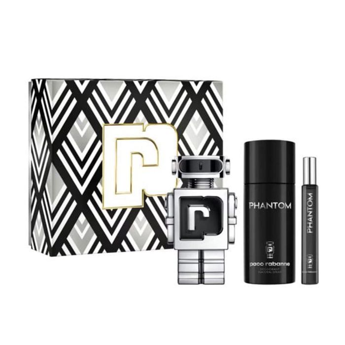 Paco Rabanne Phantom eau de toilette 100 ml vaporizador + desodorante 150 ml vaporizador + miniatura 1u.