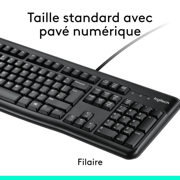 Logitech Teclado y Mouse MK120 USB, Compatible con Windows y Linux 3