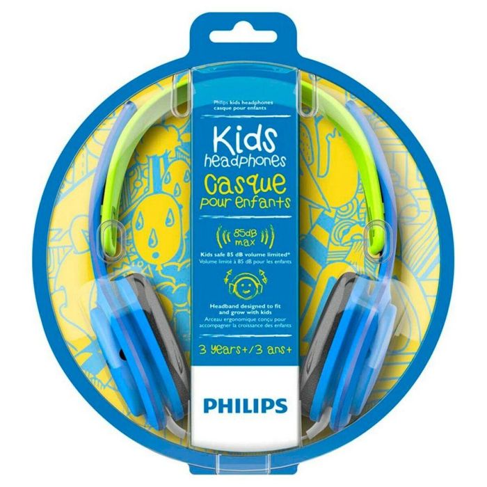 Auriculares de Diadema Philips SHK2000BL (3.5 mm) Azul Con cable Para niños 1 Auriculares de Diadema Philips SHK2000BL (3.5 mm) Azul Con cable Para niños 1