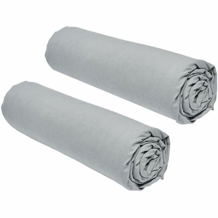 Today TOD3574641214647 - Juego de 2 Sábanas Esenciales para Cama 100% Algodón Puro - 160x200 cm - Color Acero Today TOD3574641214647 - Juego de 2 Sábanas Esenciales para Cama 100% Algodón Puro - 160x200 cm - Color Acero