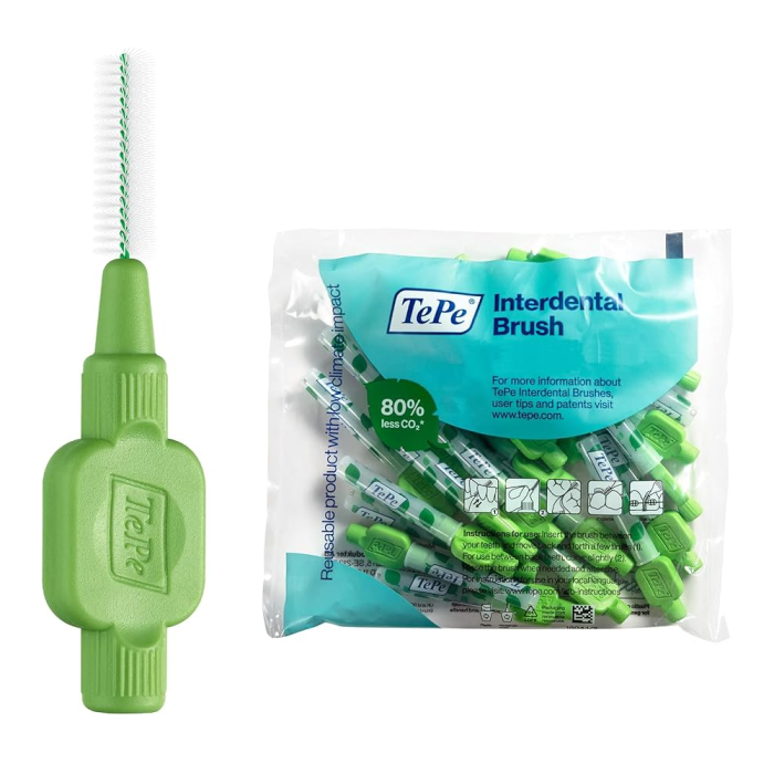 Tepe Extra Soft Interdental Brushes 0,8 mm Green 25Pcs