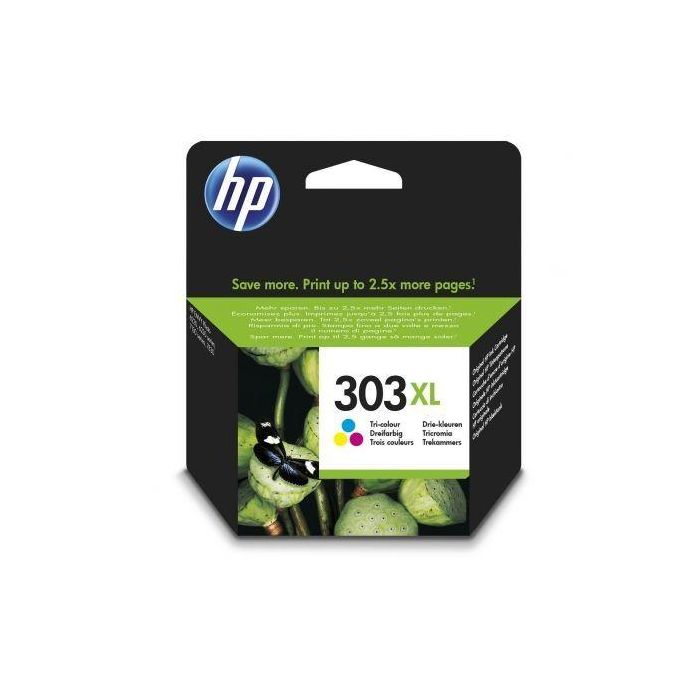 Ink-Jet Hp 303XL Envy Photo 6230 - 7130 - 7830 Color Tricolor Capacidad 415 Paginas