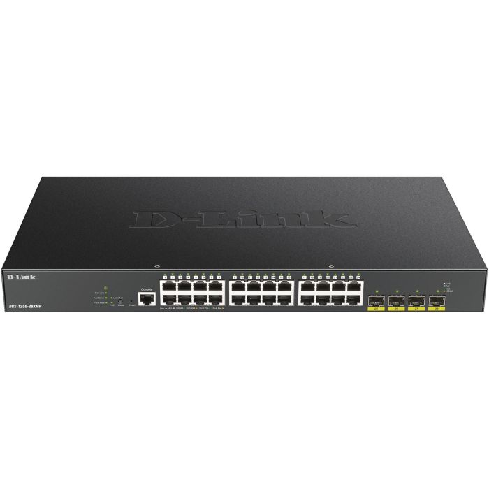 D-Link DGS-1250-28XMP/E Switch Smart Gestionado 28 Puertos Gigabit PoE, 10GbE SFP+, Montaje en Rack