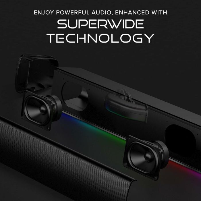 Barra de Sonido Inalámbrica Creative Technology GS3 12 W Negro 1 Barra de Sonido Inalámbrica Creative Technology GS3 12 W Negro 1