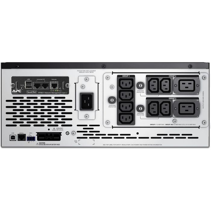 APC Smart-UPS sistema de alimentación ininterrumpida (UPS) Línea interactiva 3 kVA 2700 W 10 salidas AC 5 APC Smart-UPS sistema de alimentación ininterrumpida (UPS) Línea interactiva 3 kVA 2700 W 10 salidas AC 5