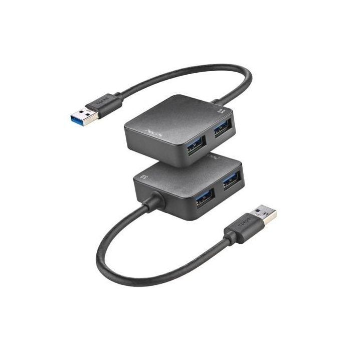 NGS IHUB3.0Tiny/ IHUB3.0TINY - Hub USB 3.0 de 4 Puertos, Alta Velocidad 5Gbps, Compatible USB 3.0/2.0/1.1 para PC/MAC 2