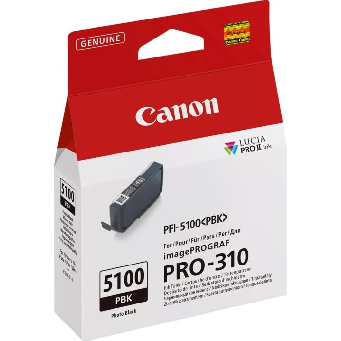Cartucho Tinta Canon Pfi - 5100Pbk Negro Photo 1