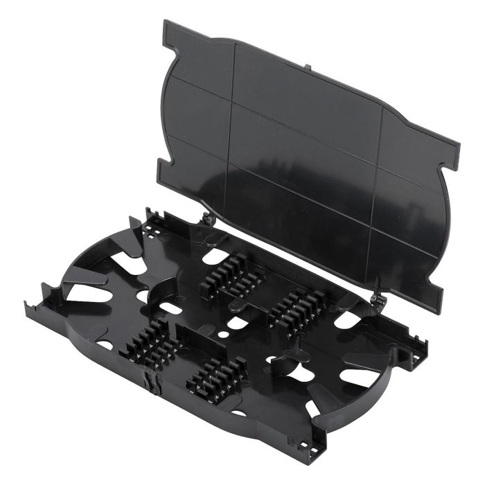Digitus LWL Cassette de Empalme de Fibra Óptica para 24 Fusiones, 24 Piezas, Negro (100 x 170 x 10 mm) 1