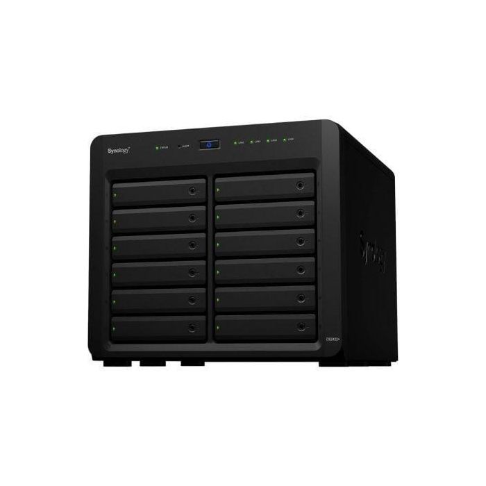 Synology DS2422+ NAS DiskStation 12 Bahías (3.5"/2.5") 4GB DDR4 ECC, AMD Ryzen. Torre expandible 24 bahías. Synology DS2422+ NAS DiskStation 12 Bahías (3.5"/2.5") 4GB DDR4 ECC, AMD Ryzen. Torre expandible 24 bahías.