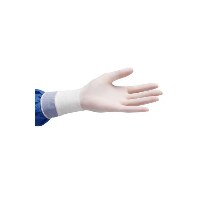 Guantes de Cirugía con Polvo de Látex Natural, 50 Pares - Estériles y Pre-empolvados para Protección Quirúrgica