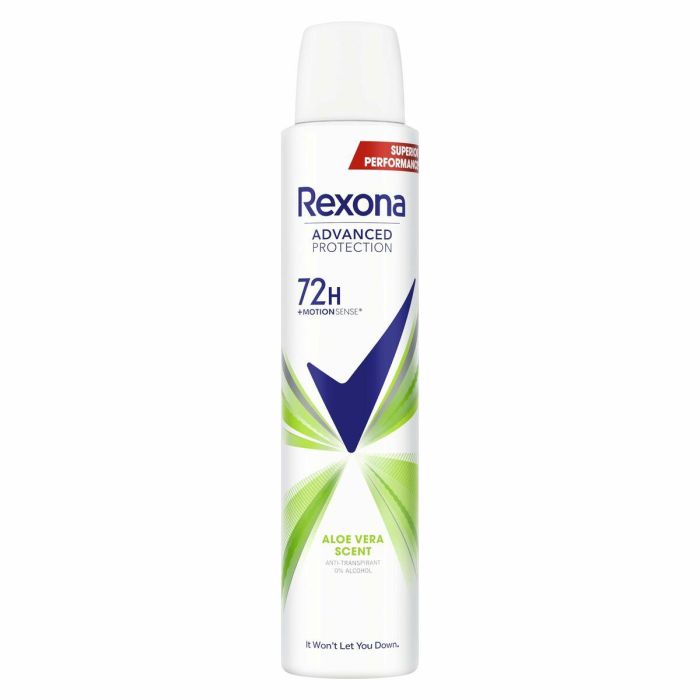 Rexona Advanced Protection Desodorante Antitranspirante Mujer Aloe Vera Aerosol 200 ml – 72h de Protección con Motionsense 6 Rexona Advanced Protection Desodorante Antitranspirante Mujer Aloe Vera Aerosol 200 ml – 72h de Protección con Motionsense 6