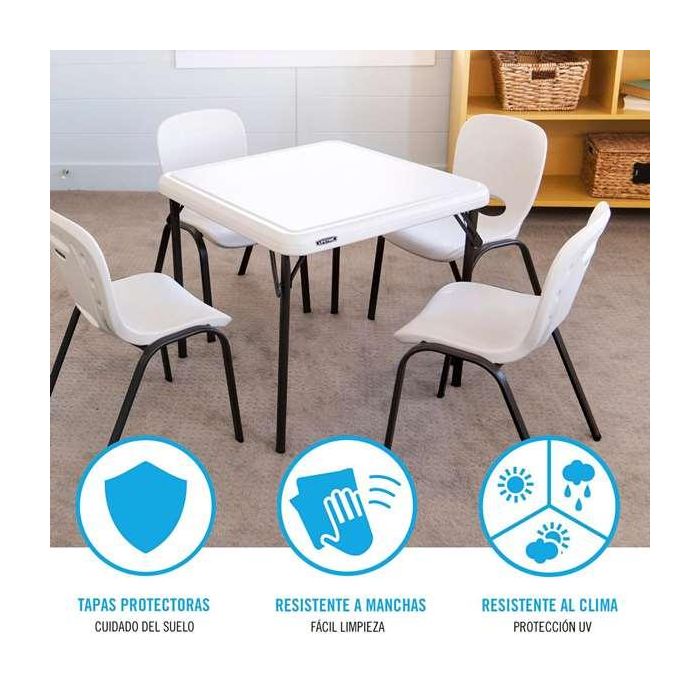 Lifetime Mesa Infantil Plegable 61x61x53,5 cm Plástico y Acero 5 Lifetime Mesa Infantil Plegable 61x61x53,5 cm Plástico y Acero 5