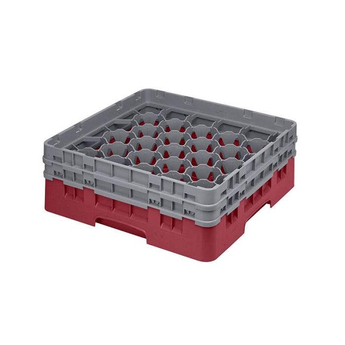 CAMBRO - 30S434-416 - Cesta de lavado 30 comp. 2 alturas - 7,84 cm Ø máx. - alt. máx. 13,5 cm - 50 x 50 x 18,4 cm - Arándano