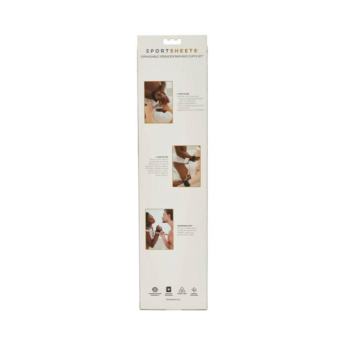 Barrote y Esposas Extensibles Spreader Sportsheets 1