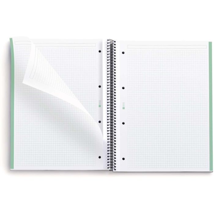 Miquelrius Cuaderno NB-1 6091 A4 80 Hojas Cuadriculado 5mm, 100% Reciclado, Certificado Blue Angel y UE Ecolabel 1 Miquelrius Cuaderno NB-1 6091 A4 80 Hojas Cuadriculado 5mm, 100% Reciclado, Certificado Blue Angel y UE Ecolabel 1
