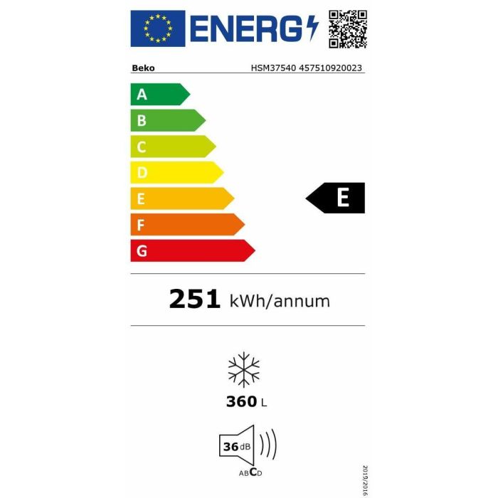 Congelador BEKO HSM37540 1