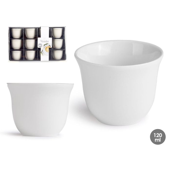 Vaso Porcelana Te 120 Ml Vessia 7X5CM (48 Unidades) Vaso Porcelana Te 120 Ml Vessia 7X5CM (48 Unidades)