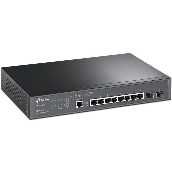 Tp-Link TL-SG3210 Switch Gestionado 8 Puertos Gigabit + 2 SFP, Omada SDN, Gestión Centralizada en la Nube 1