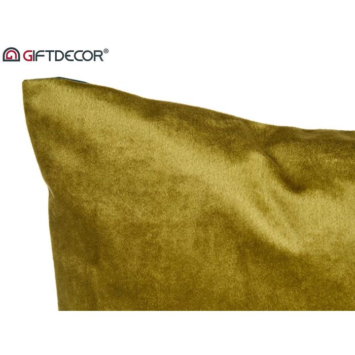 Cojín de terciopelo verde 45x45 cm - Giftdecor (8 Unidades) 3 Cojín de terciopelo verde 45x45 cm - Giftdecor (8 Unidades) 3