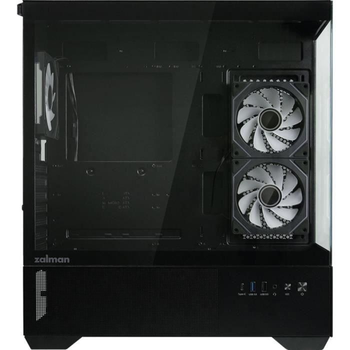 Zalman ZAL8800263650484 Caja PC Semitorre CHRONIX Formato ATX Negra Sin Fuente de Alimentación 2