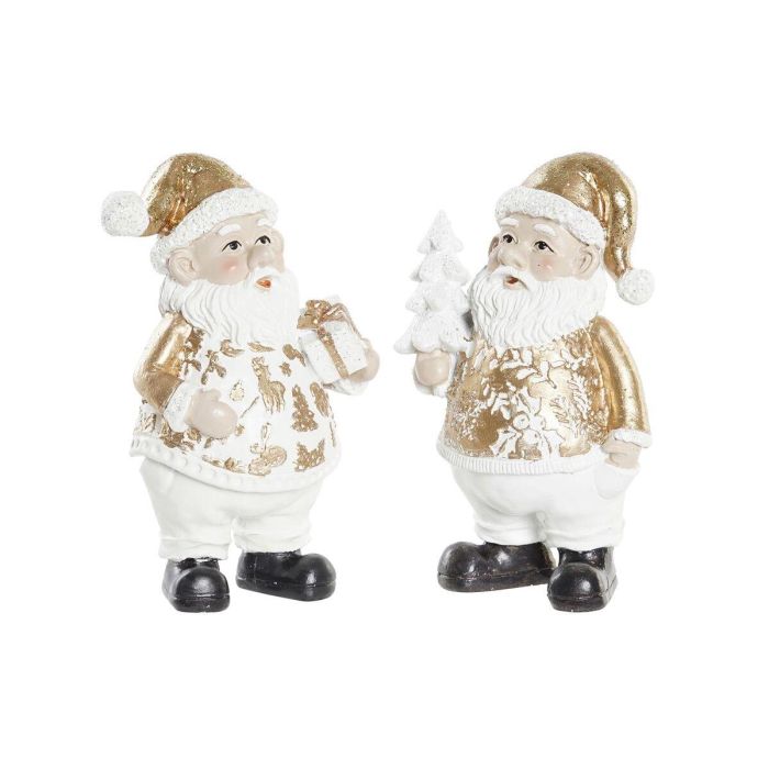 Figura Navidad Moderna DKD Home Decor Dorado 6 x 13.5 x 8 cm (2 Unidades) Figura Navidad Moderna DKD Home Decor Dorado 6 x 13.5 x 8 cm (2 Unidades)