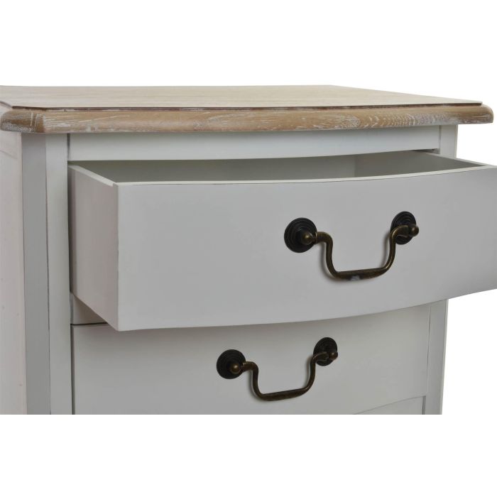 DKD Home Decor Chifonier Tradicional Blanco Natural 35 x 100 x 48 cm 2